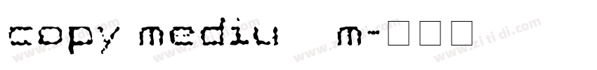 copy medium字体转换
